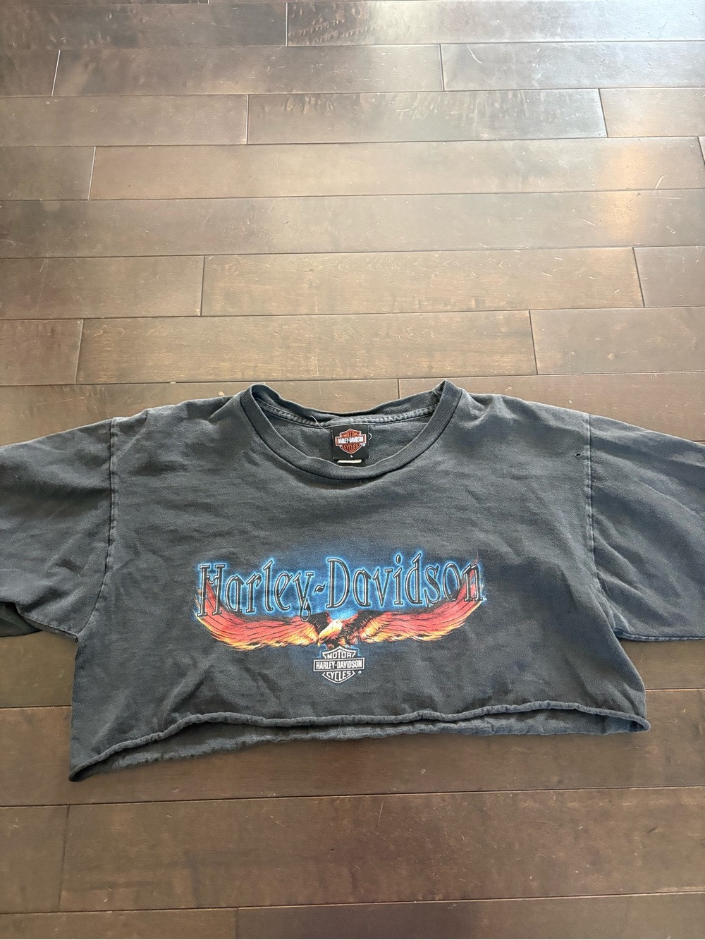 Cut vintage Harley Davidson shirt
